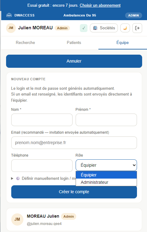 MediTransport (SaaS transport sanitaire / PWA) - visuel 4